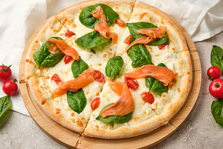 Лосось со шпинатом 