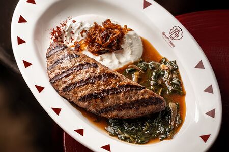 Кюфта с сулугуни и зеленью 