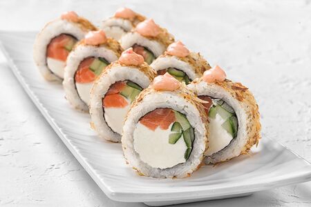 Бонито с копченым лососем