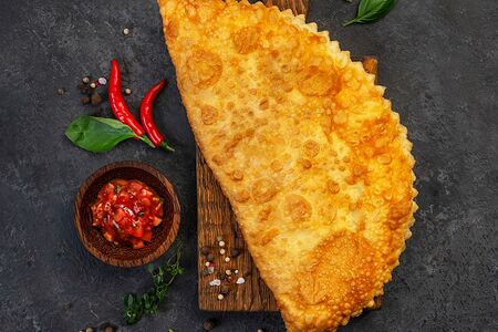 Чебурек с говядиной и свининой 