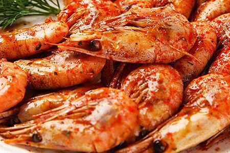 Креветки жареные