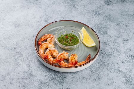 Креветки гриль