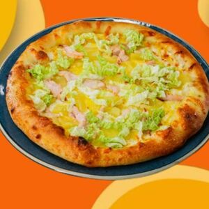 Пицца с ананасами средняя