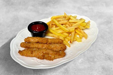 Стрипсы с картофелем