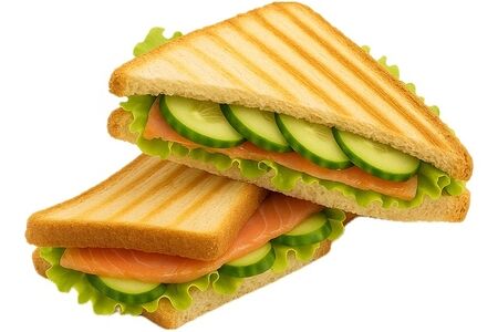 Сэндвич Клаб с копченым лососем