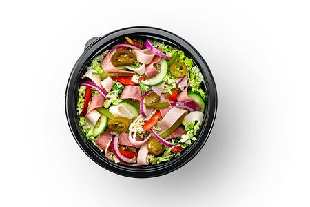 Салат Сабвэй Клаб с тремя видами мяса - ветчина, индейка и ростбиф 