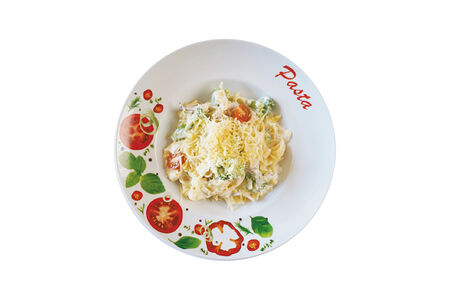 Спагетти с брокколи и куриным филе