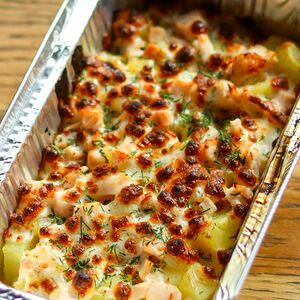 Картофель запечённый с курицей