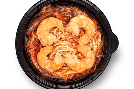 Лапша Удон с креветками 