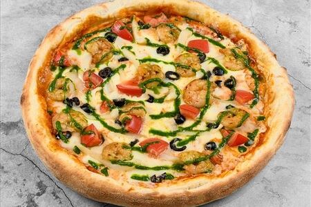 С креветками и кальмаром