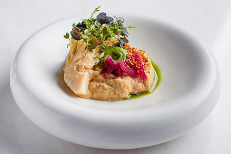 Хумус из авокадо и артишоков