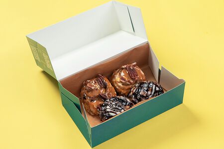 Комбо 2 мини с пеканом и карамелью + 2 мини с шоколадом