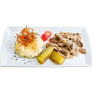 Бефстроганов с говядиной