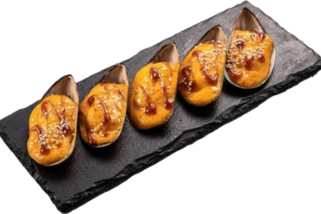 Мидии запеченные