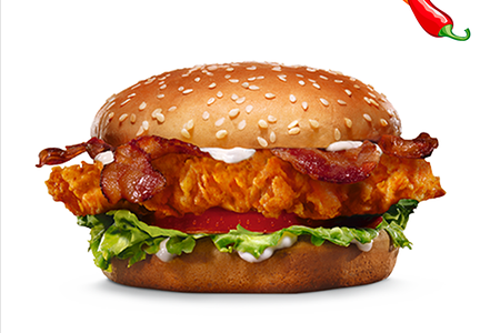 Острый Криспи Чикен с беконом