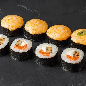 Запечённый с лососем