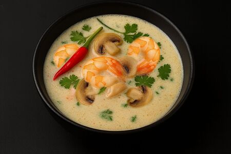 Суп Том кха с креветками