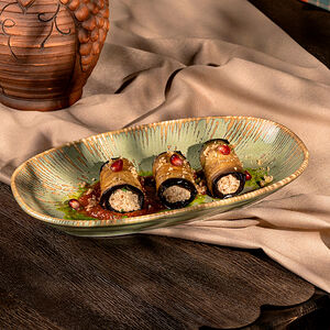 Жареные баклажаны с орехами