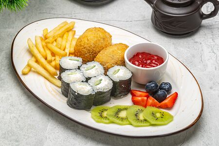 Детский сет с рыбными котлетками