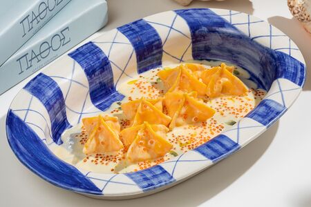 Равиоли с крабом