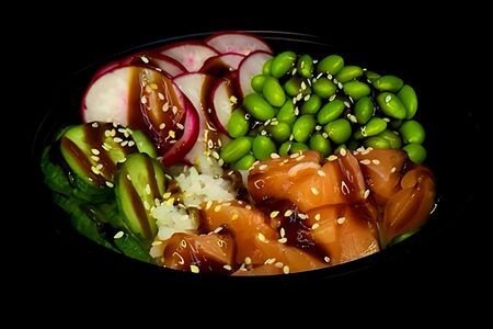 Поке с лососем