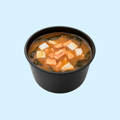 Мисо суп с лососем и тофу