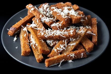 Гренки с сыром и чесноком