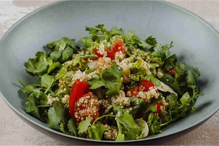 С запеченными баклажанами и киноа