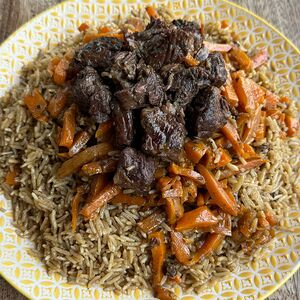 Плов узбекский с говядиной