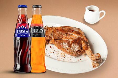 Томленая лопатка ягненка + 2 напитка на выбор