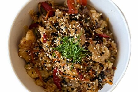 Тяхан с морепродуктами