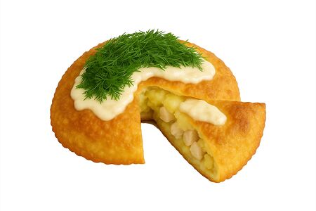 Пирог с курицей и картофелем