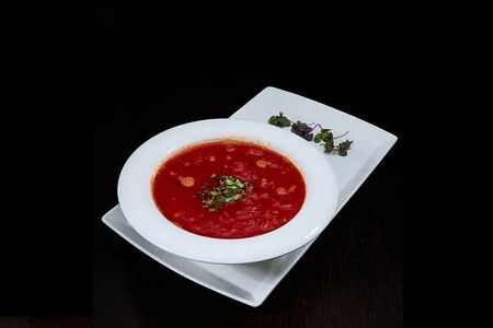 Борщ со сметаной