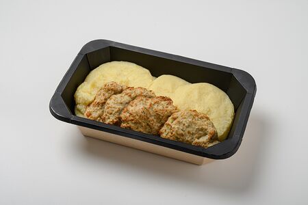 Котлета рубленая куриная с пюре XL
