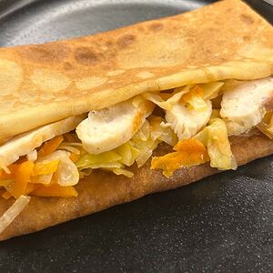 С курицей и капустой