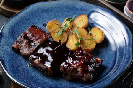 Ребра свиные с тремя видами глазировки