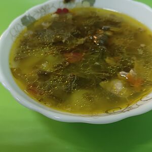 Борщ со щавелем