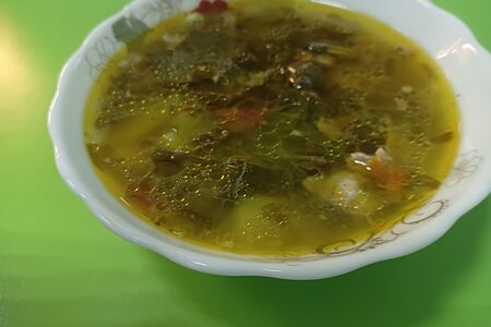 Борщ со щавелем