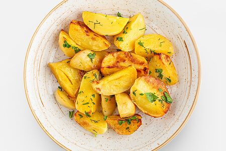 Картофель, запеченный с зеленью