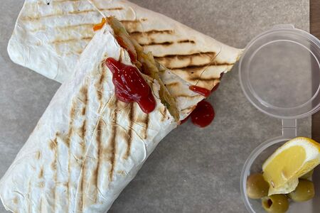 Шаурма с креветками 