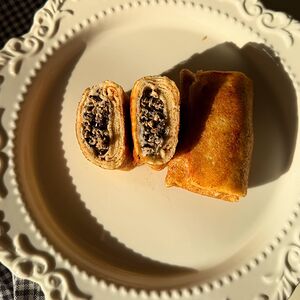 Блины с курицей и грибами