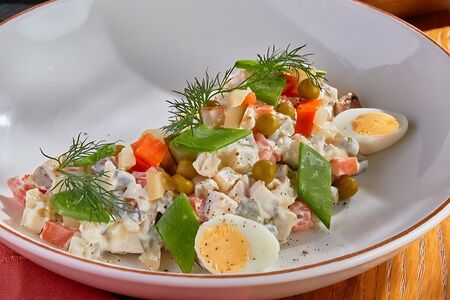 Оливье с курицей