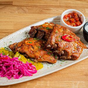 Жареные ребра в глазури к пиву