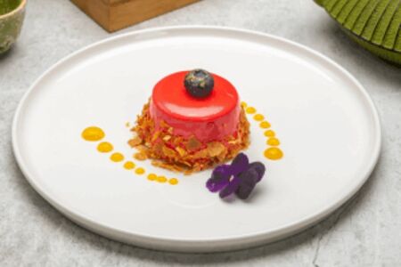 Мохито мусс с клубничным компоте