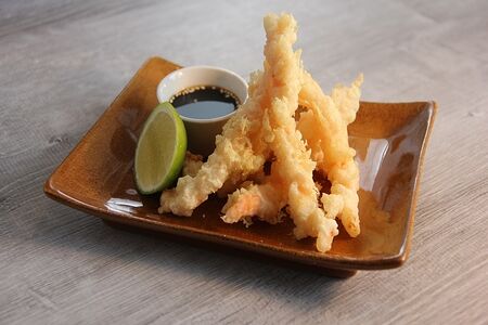 Креветки темпура