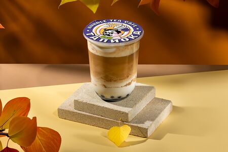 Бабл-кофе Тыквенный латте с тапиокой