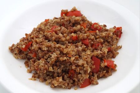 Гречка с перцем