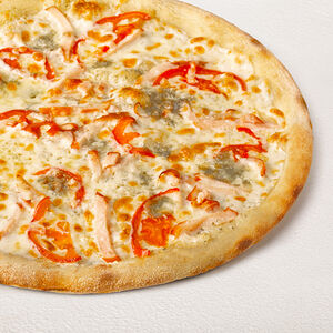 Сырная с цыпленком на тонком тесте 25 см