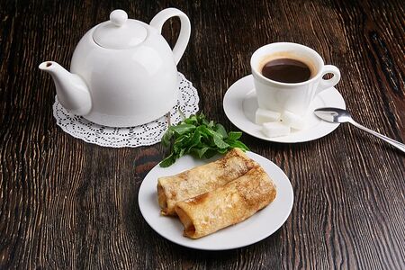 Блины с печенью