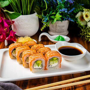 Опаленный лосось